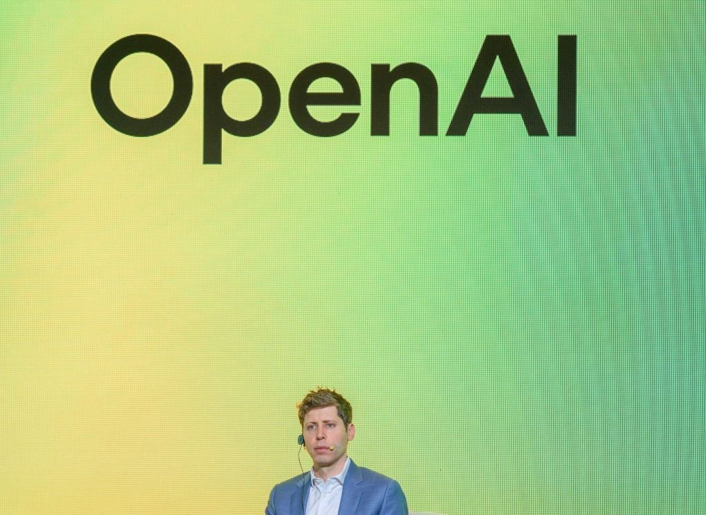 Open AI Chief Executive Officer Sam Altman speaks during the